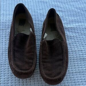 UGG Men's suede Dark Brown Suede Slip-Ons size 12